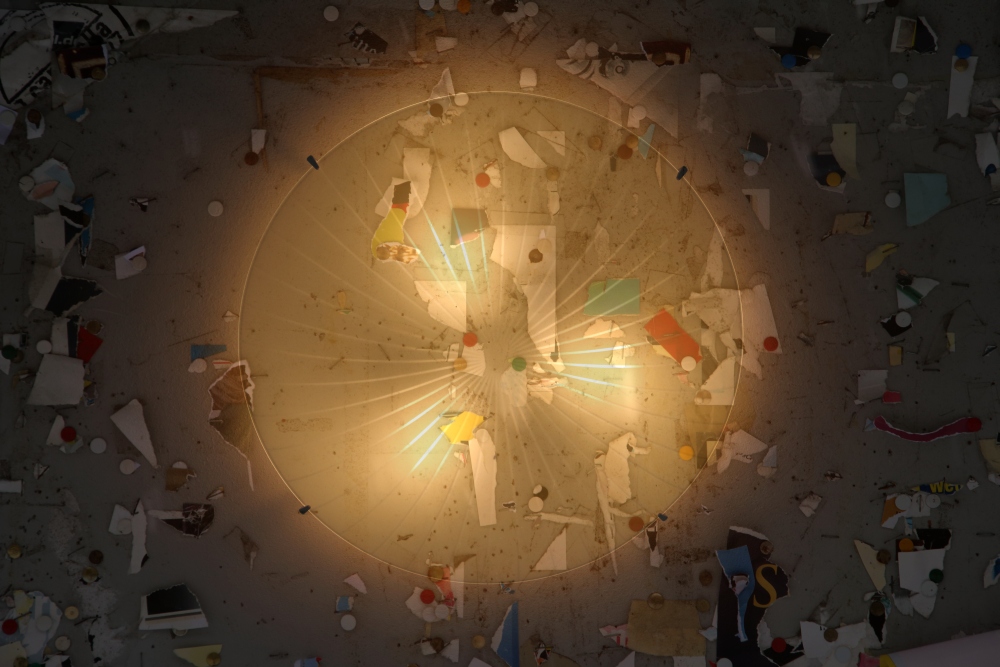 Zettelleuchten Collage